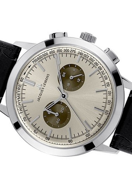 Jacques Lemans Nostalgie 44MM Chronograph with 24-hour Sub-Dial #N-204B