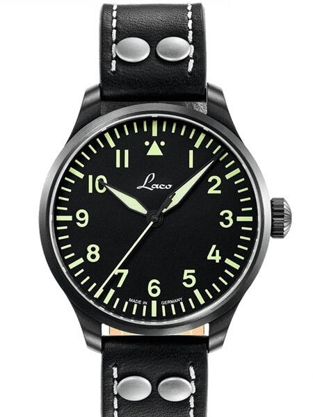 Laco 39mm Altenburg Type A Dial Automatic Pilot Watch with Sapphire Crystal #861991
