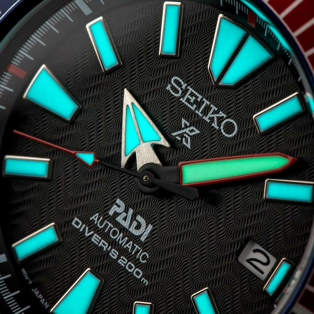 Seiko Samurai PADI Prospex Automatic Dive Watch with Black Dial
