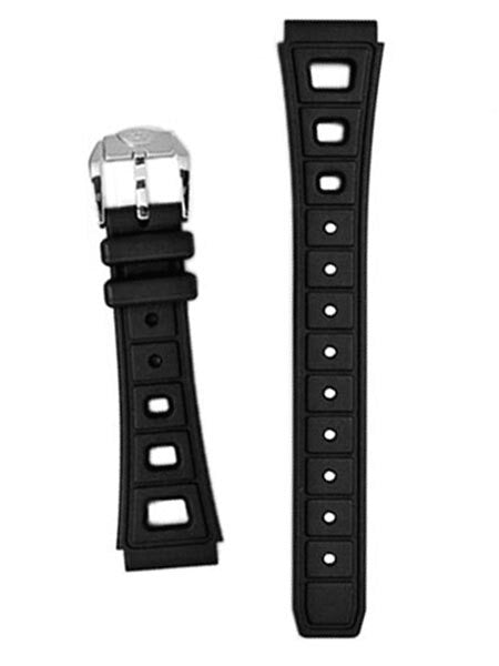 Squale 1521 OEM 20mm Black Tropic Rubber Dive Watch Strap #1521-T3-Black