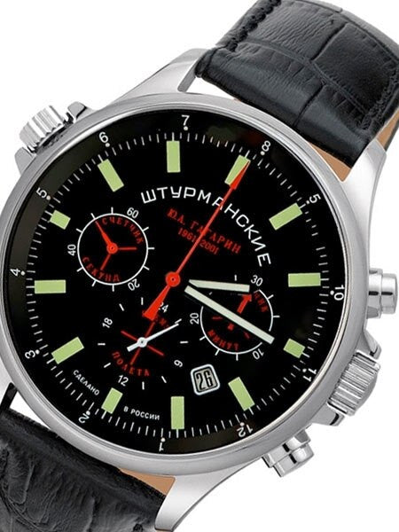 Sturmanskie Hand Wind Mechanical Chronograph with 24-Hour Sub-Dial