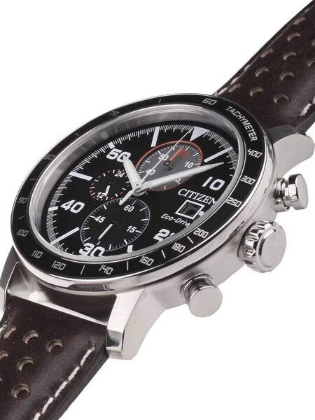 Citizen Eco-drive Chronograph Watch with 60-Minute Stopwatch #CA0641-24E