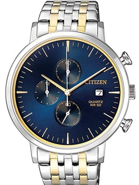 Citizen Quartz Chronograph Watch with Stopwatch, 12-hour Totalizer #AN3614-54L