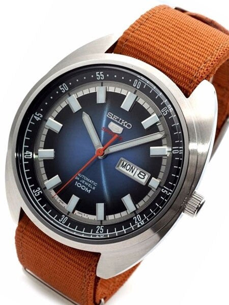Scratch and Dent - Seiko Sports 5 Automatic 24-Jewel Watch with a 44mm Turtle-Style Case #SRPB21K1
