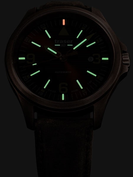 Traser P67 Officer Pro Swiss Automatic Watch with a Vintage Bronze Case, AR Sapphire Crystal #108074