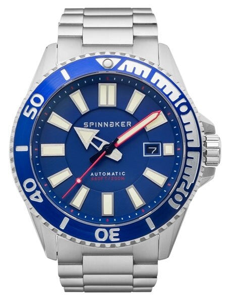 Spinnaker Automatic 200 Meter Dive Watch with Stainless Steel Bracelet #SP-5074-22