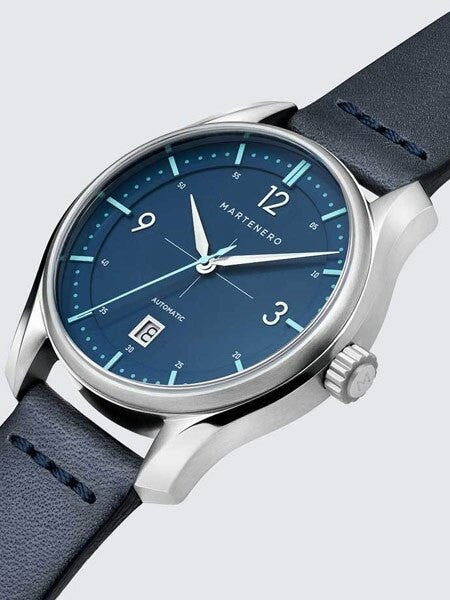 Martenero Kerrison Automatic Watch with Blue Dial, Sapphire Crystal #KER003