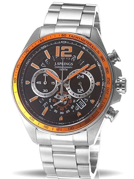 J. Springs Quartz Chronograph Watch with 60-minute Stopwatch Function and 24-hour Sub-Dial #BFJ001