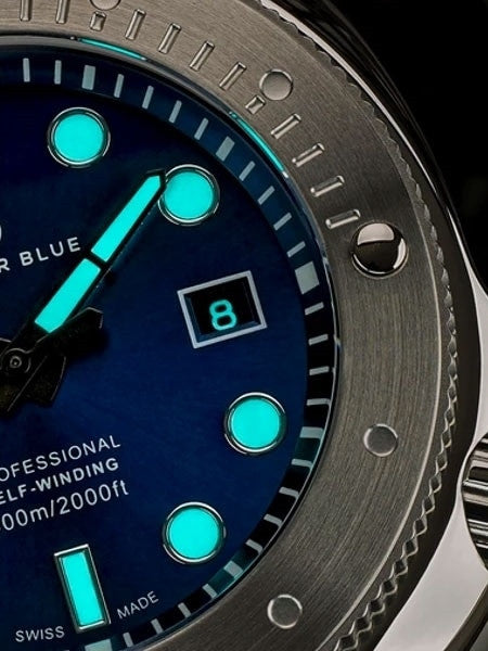 Crafter Blue Swiss Made 600-Meter Hyperion Ocean Diver with Swiss Automatic Movement  #HOSS002SB-R