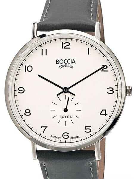 Islander Boccia Mens Thin Quartz Watch with 42mm Titanium Case and a Sapphire Crystal #3592-01, photo 1 of 4