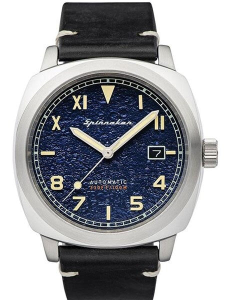 Spinnaker Hull Automatic Sports Watch with 42mm Case and Blue Textured Dial #SP-5071-02