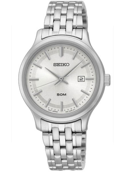 Seiko Women's Quartz Dress Watch with Bracelet and Silver Dial #SUR799