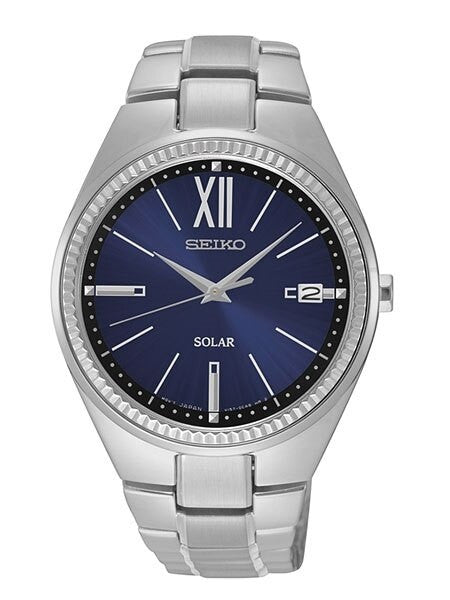 Seiko ReCraft Women's Solar Dress Watch with Radiant Blue Dial #SNE879