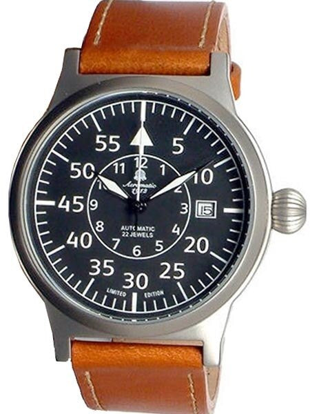 Scratch and Dent - Aeromatic 1912 Beobachter Aviator Automatic Watch with Onion Crown #A1143