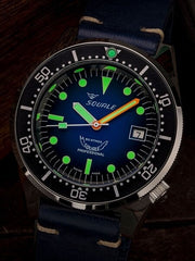 Squale 500 Meter Profondo Blue Ray Dive Watch with Ombre Dial #1521PROFD.HT lime