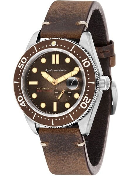 Spinnaker Croft Automatic Sports Watch with 43mm Case and Brown Dial #SP-5058-02