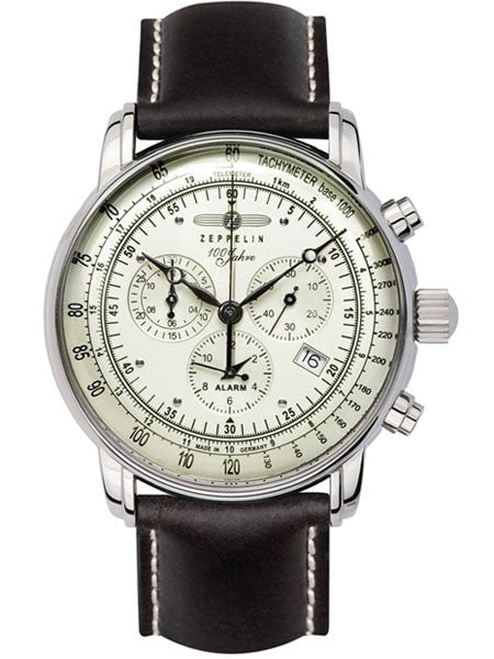 Graf Zeppelin Swiss Quartz Chronograph Watch with Alarm Function #8680-3
