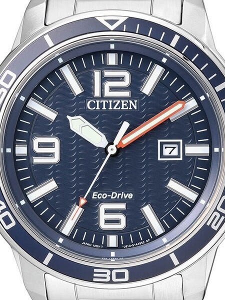 Citizen Eco-drive Sport Watch with Stainless Steel Bracelet #AW1520-51L