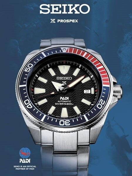 時計 SEIKO Samurai automatic Seiko Samurai PADI Prospex Automatic Dive Watch with Black Dial