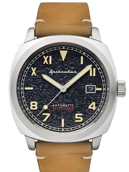 Spinnaker Hull Automatic Sports Watch with 42mm Case and Black Textured Dial #SP-5071-01