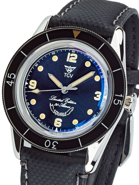 Squale TGV Limited-Edition 60-Year Anniversary 300-Meter Swiss Dive Watch #SUB-39-TGV
