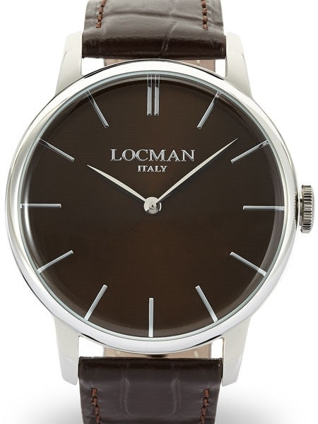 Locman 1960's Collection Elegant Quartz Dress Watch with 41mm Case #0251V04-00BNNKPT