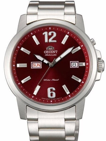 Orient 42mm Starfish Day and Date Automatic Watch with a Radiant Red Dial #EM7J009H