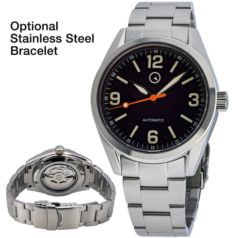 Islander Automatic Watch with Leather Strap and an AR Dome Sapphire Crystal #ISL-54