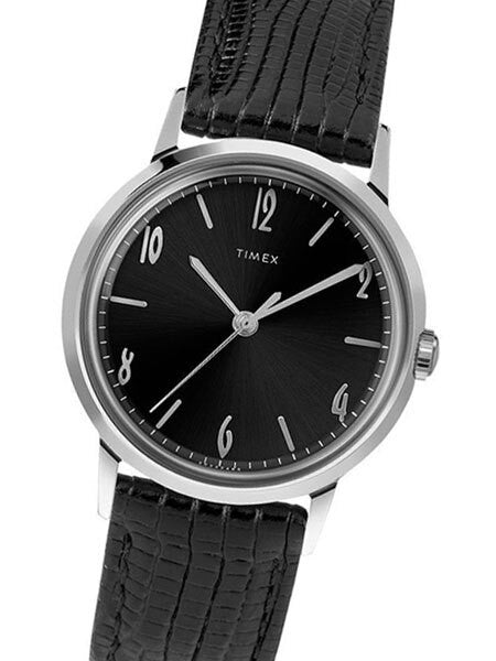 Timex 34mm Marlin Mechanical (Hand Wind) Watch with Black Dial #TW2T18200ZV