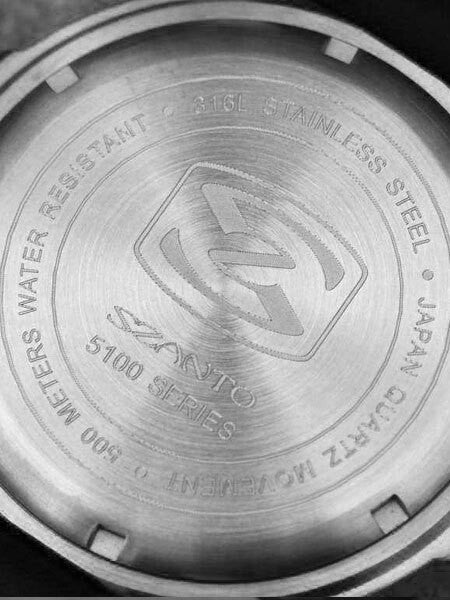 Szanto 47mm Stainless Steel, 500 Meter Quartz Dive Watch #5103