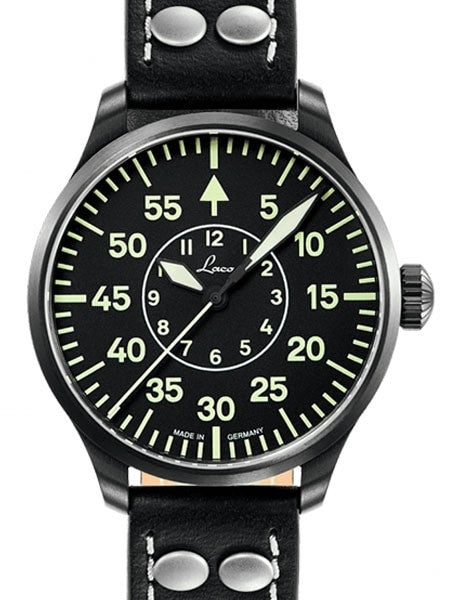 Laco 39mm Bielefeld Type-B Dial Automatic Pilot Watch with Sapphire Crystal #861992