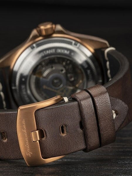 Spinnaker Tesei Swiss Automatic Sports Watch with 43mm Bronze Case and Black Dial #SP-5060-04