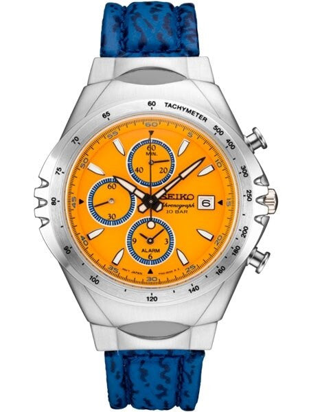 Seiko Macchina Sportiva Edition Quartz Chronograph with 60-Minute Stopwatch and Alarm #SNAF83