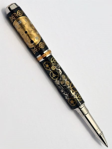 Artisan Crafted Collectable Pen made with Blancpain dial and assorted gears, cogs, screws and bridges #WPP701RB