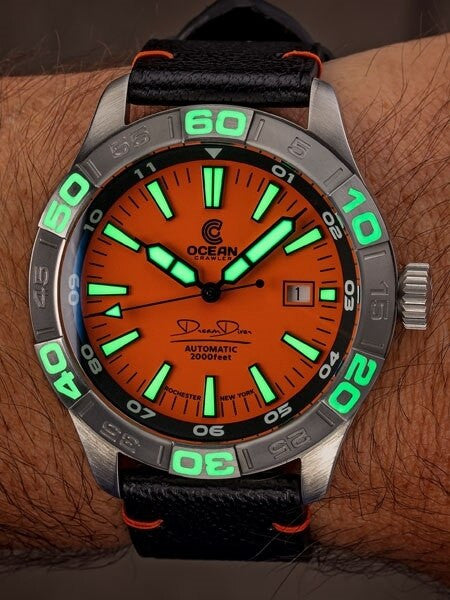 Ocean Crawler Dream Diver Swiss Automatic Watch with Domed AR Sapphire Crystal #CD-722