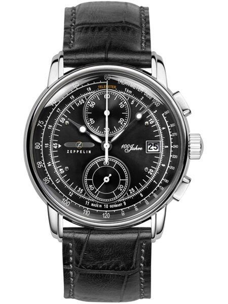 Graf Zeppelin Two-Eye Quartz Chronograph Watch with 60-Minute Stopwatch #8670-2