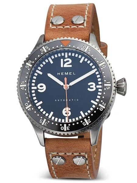 HEMEL Stratus Hi-Beat Automatic Watch with Luminous Ceramic Bezel and an AR Sapphire Crystal #HF7