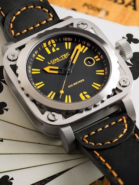 Lum-Tec G3 Watch with Sapphire Crystal and Skeletal Case Design #G3