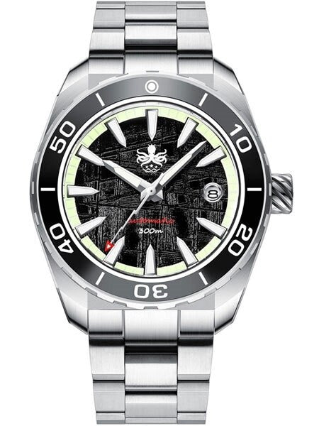 PHOIBOS Proteus 300-Meter Automatic Dive Watch with Meteorite Dial, AR Double Dome Sapphire Crystal #PY024E