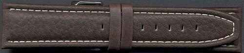 Calfskin Distressed Aviator Brown Leather Strap with Heavy Padding #BON-93680 (Long)
