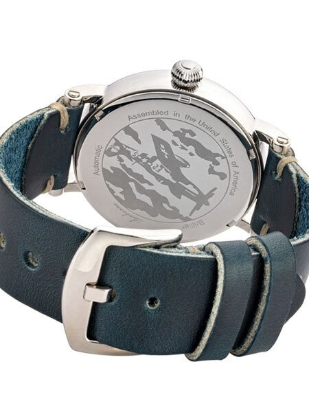 Brillier 43mm Airborne Automatic Watch with Horween Leather Strap #BR-01