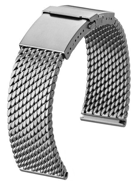 Scratch and Dent - STAIB Satin Finish Mesh Bracelet #STEEL-2784-20703APB-S (Straight End, 20mm)