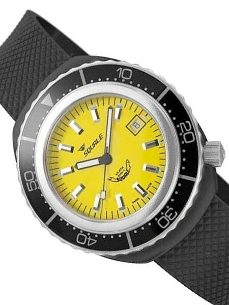 Squale 1000 meter Professional Swiss Automatic Dive watch with Black PVD Case #2002Y-PVD-R