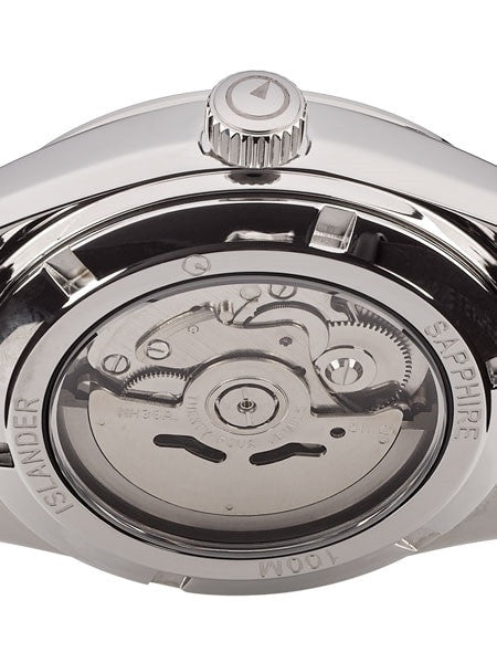 Islander Automatic Watch with Leather Strap and an AR Dome Sapphire Crystal #ISL-53