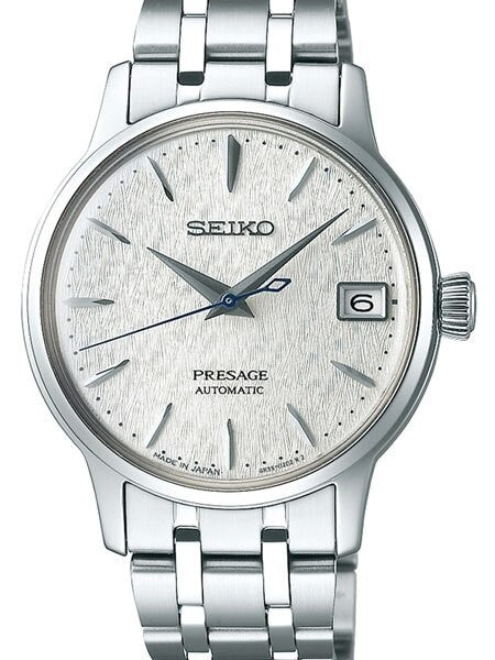 Seiko Presage Limited Edition Automatic Dress Watch with with Textured White Dial #SRP843