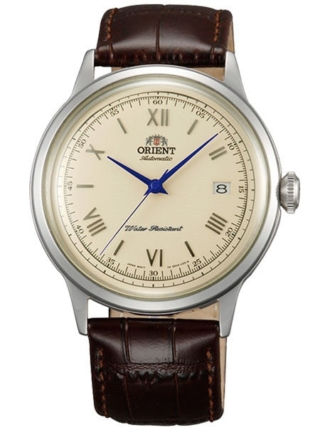 Orient 2nd-Gen Automatic Dress Watch with Cream Dial, Blue Hands #AC00009N