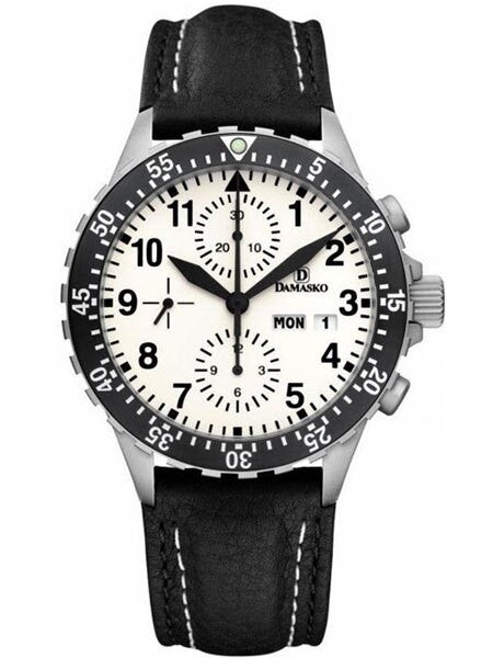 Damasko Swiss Valjoux 7750 Chronograph with Lume Dial and 60 Minute Dive Bezel #DC67