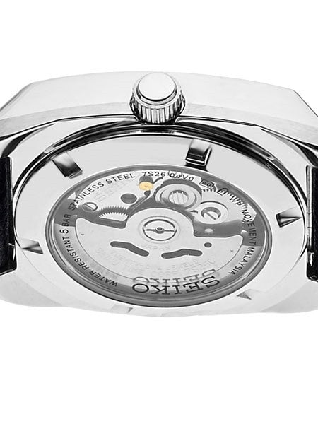 Seiko Recraft Series Automatic Watch with Stainless Steel Case, and Leather Strap #SNKP27