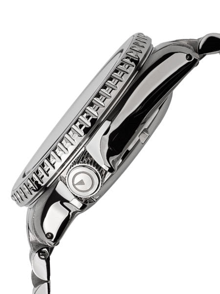 Islander 38mm Automatic Dual-Time Watch with Solid-Link Bracelet, AR Sapphire Crystal, and Luminous Sapphire Bezel Insert #ISL-51
