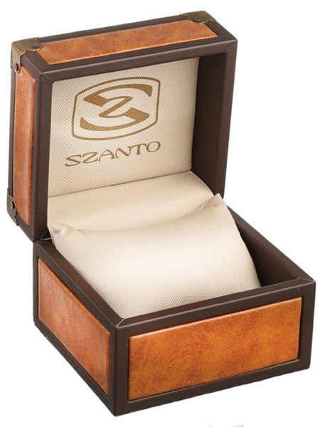 Szanto 46mm Stainless Steel, Vintage Inspired Chronograph Watch, 24-Hr Sub-Dial #2002